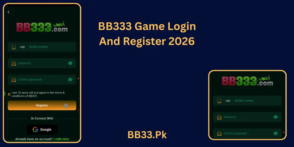 BB333 Game Login And Register